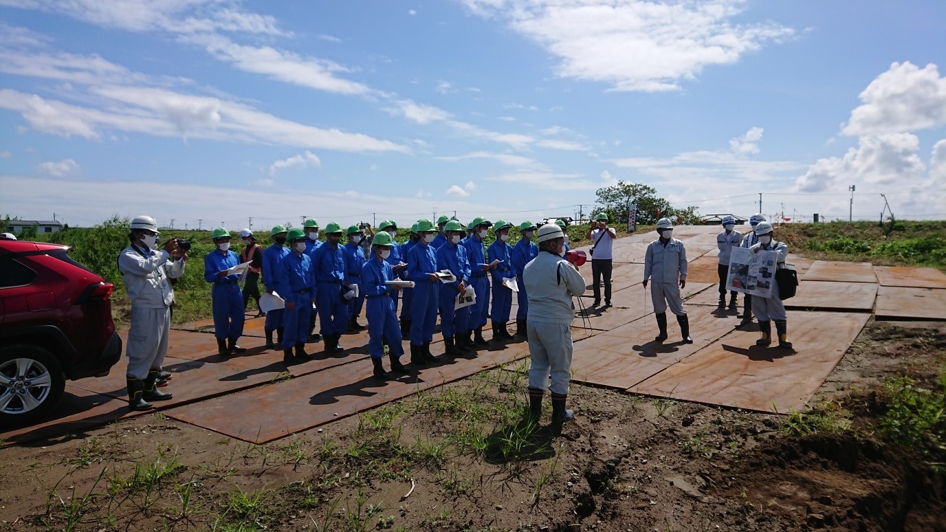 宇多川河川災害復旧工事　現場見学会